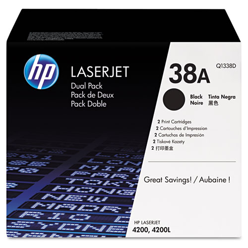 HP 38D Toner Value Pack